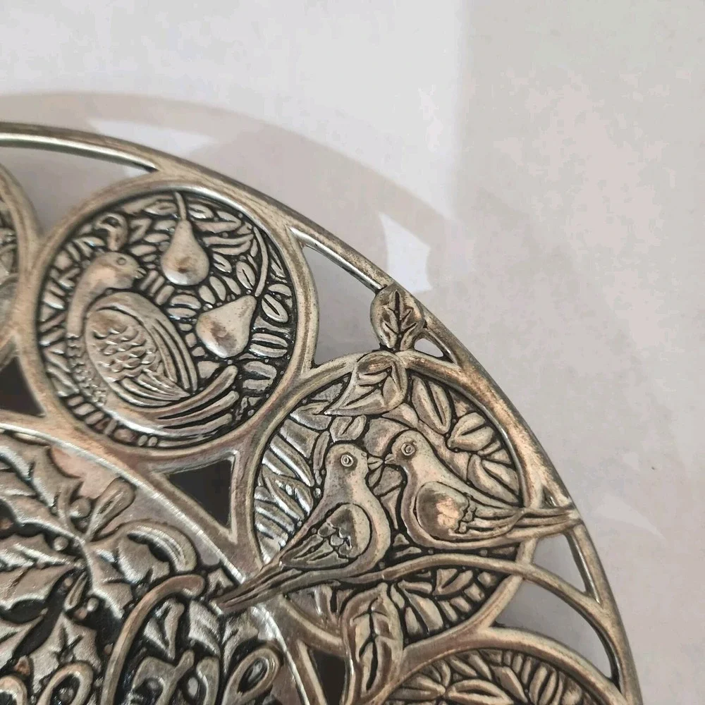 International Silver 12 Days of Christmas Plated Trivet‎